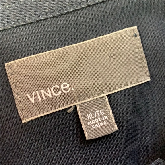 VINCE Dark Blue Button Down Shirt XL - Picture 5 of 5